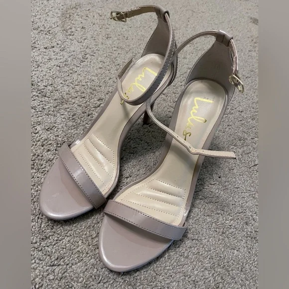 Lulu's Women's Taupe Strap Heels - Picture 5 of 7